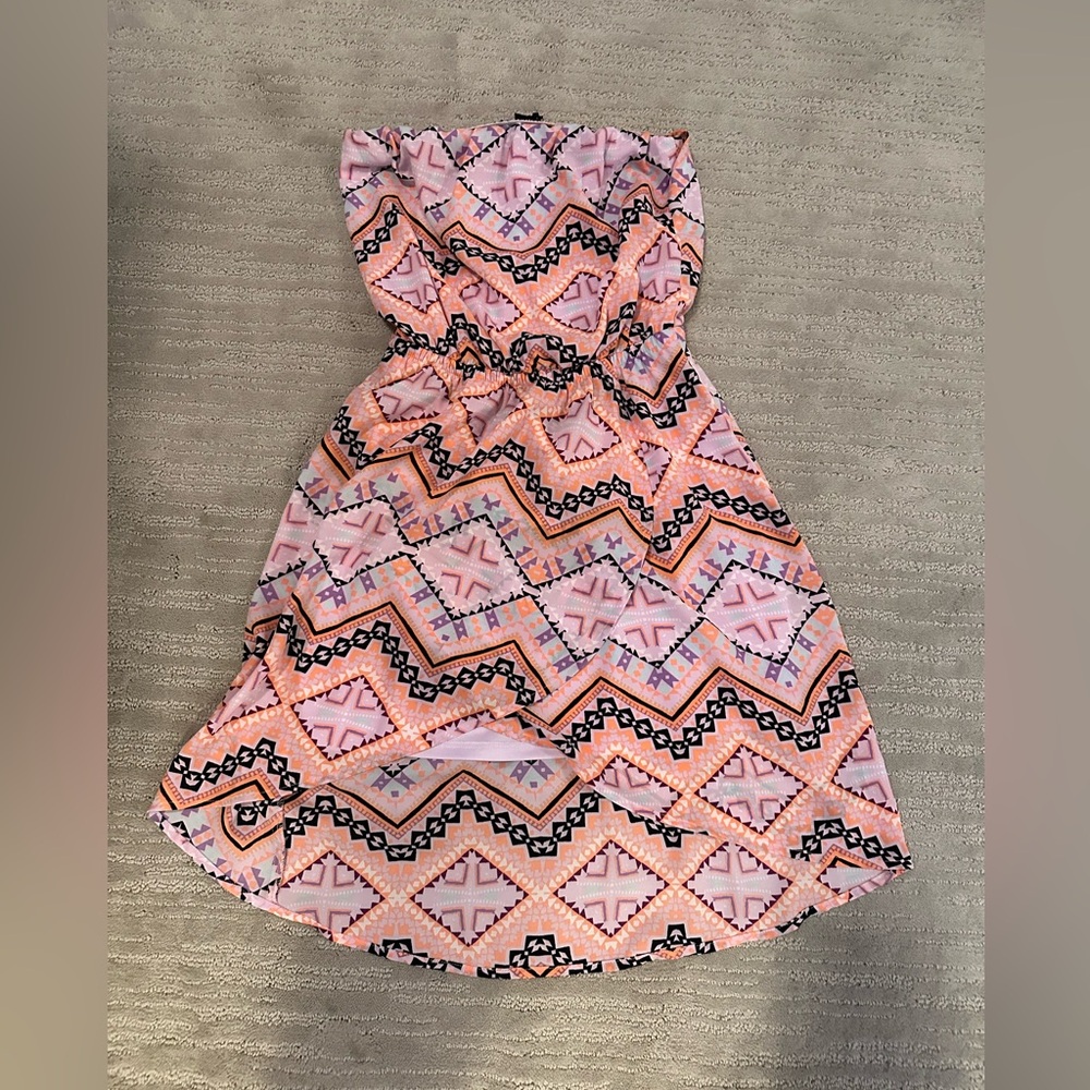 Express size xs strapless silky dress